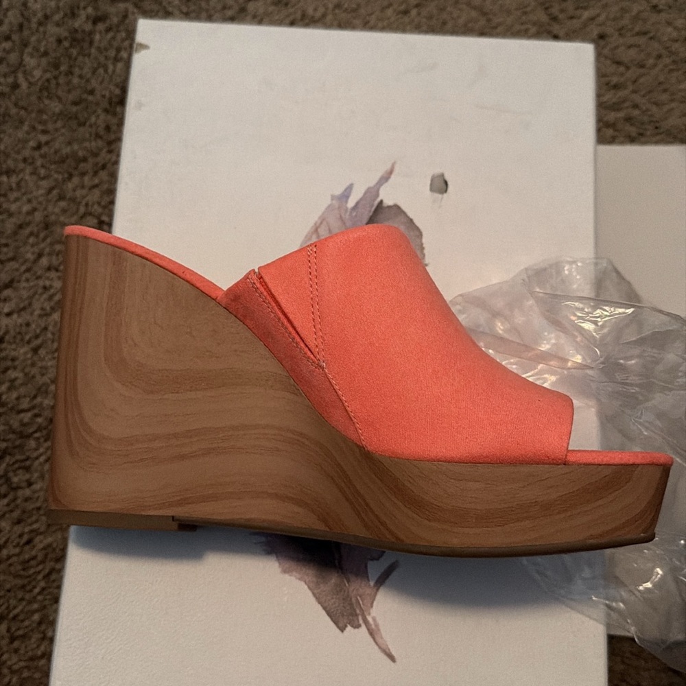 Jessica Simpson Coral Wedge Mules